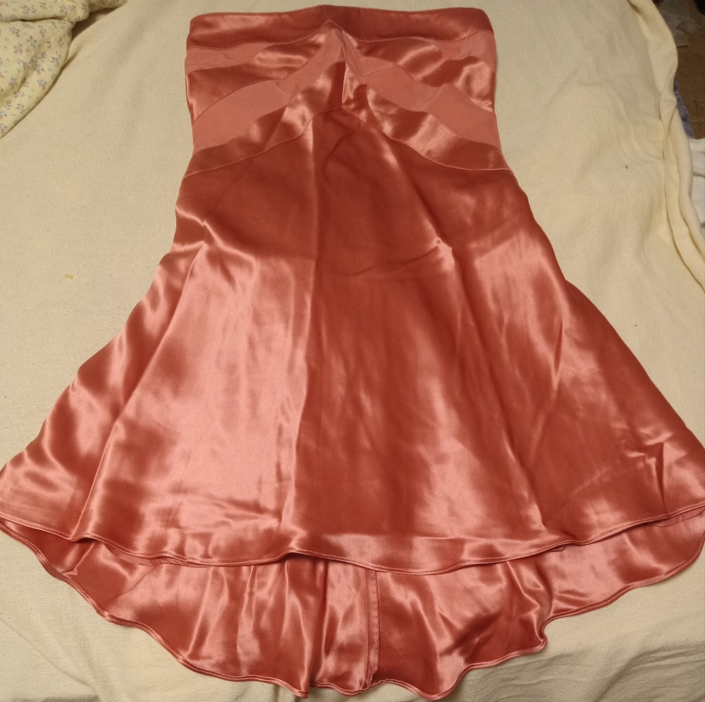 Banana Republic silk strapless dress